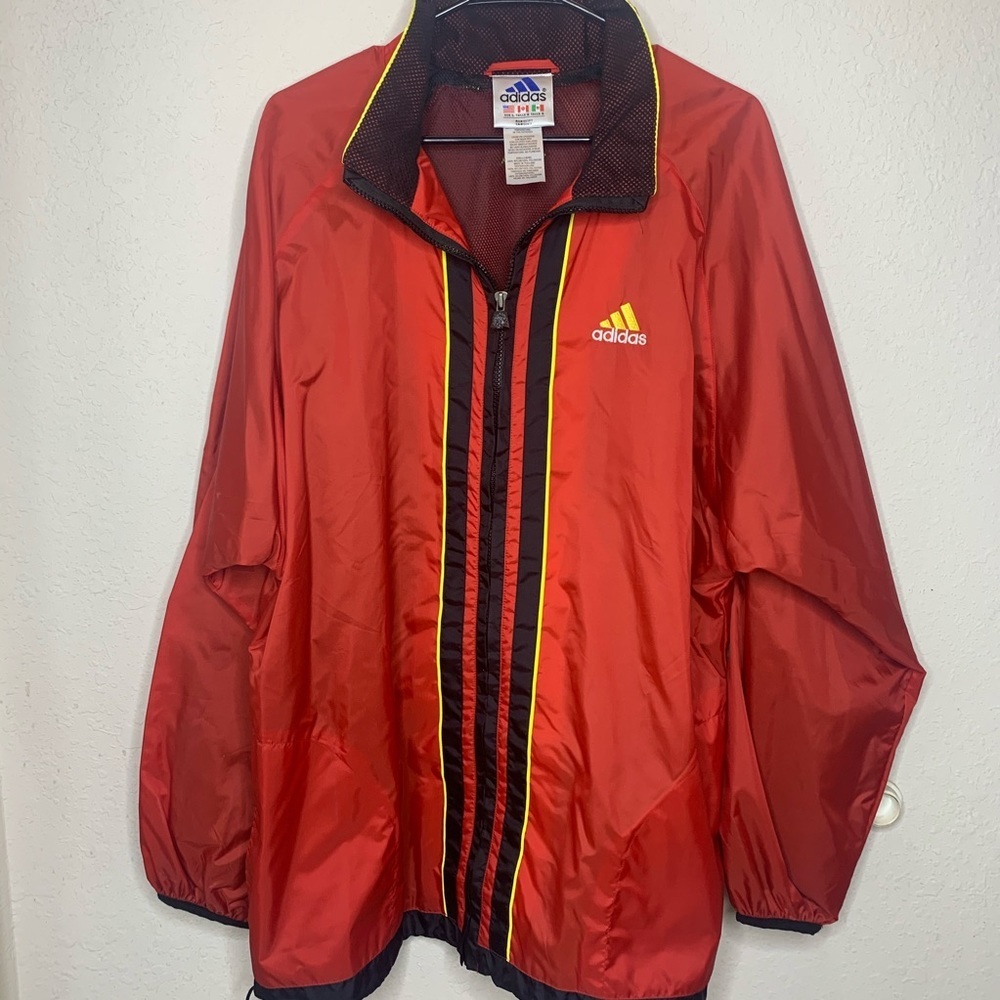 Vintage Adidas Wind Jacket Sz Lg - Picture 1 of 5